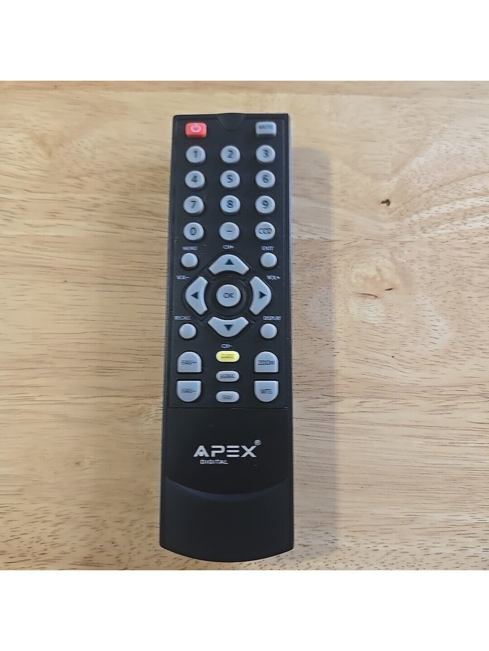 Apex Digital Remote Control For TV Converter Box DT502 DT250 DT250A Black